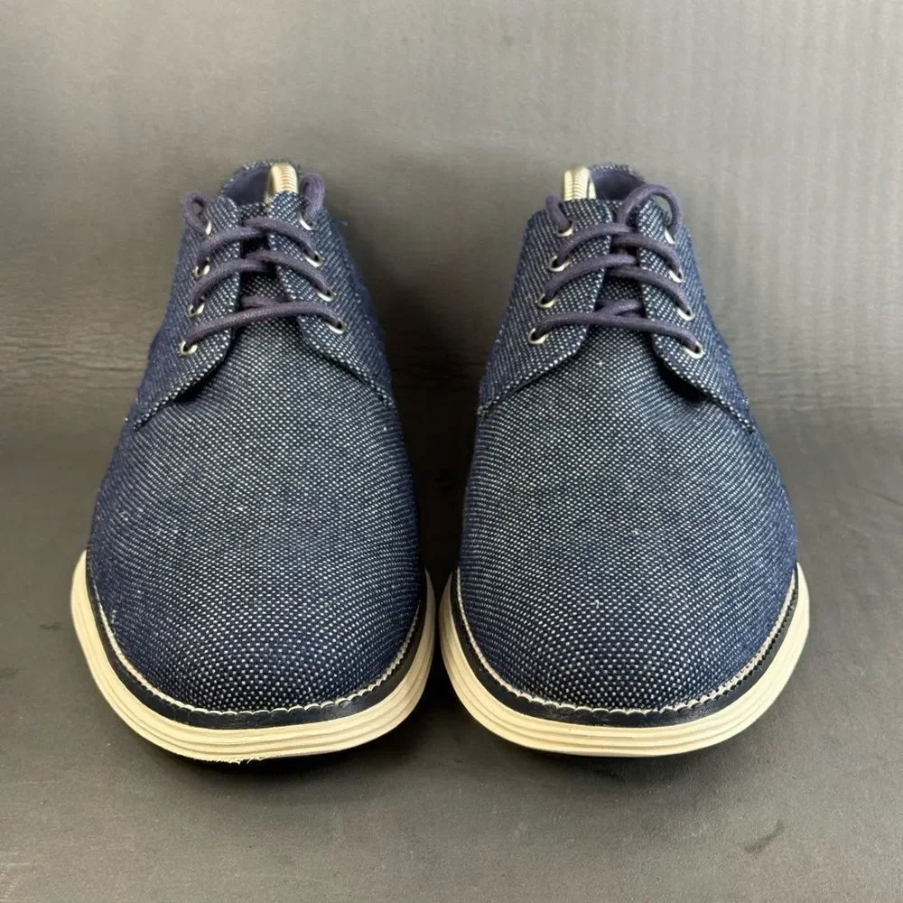 Cole Haan OriginalGrand Plain Toe Oxfords navy denim men’s size 11